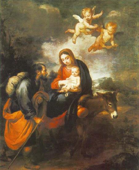 Flight into Egypt, Bartolome Esteban Murillo